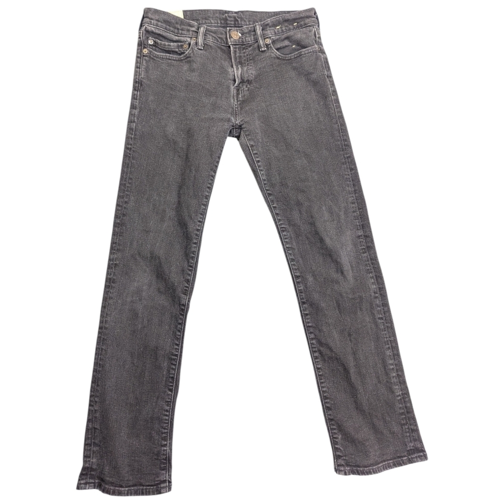 Abercrombie & Fitch Black Grunge Slim Straight Men's Jeans Size 30x30 Punk Rock